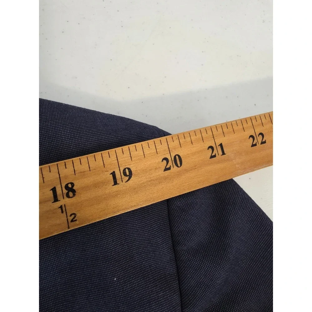 Alfani Blazer Jacket Mens‎ 46L Blue Sports Coat Slim Fit 2 Buttons Rayon Blend